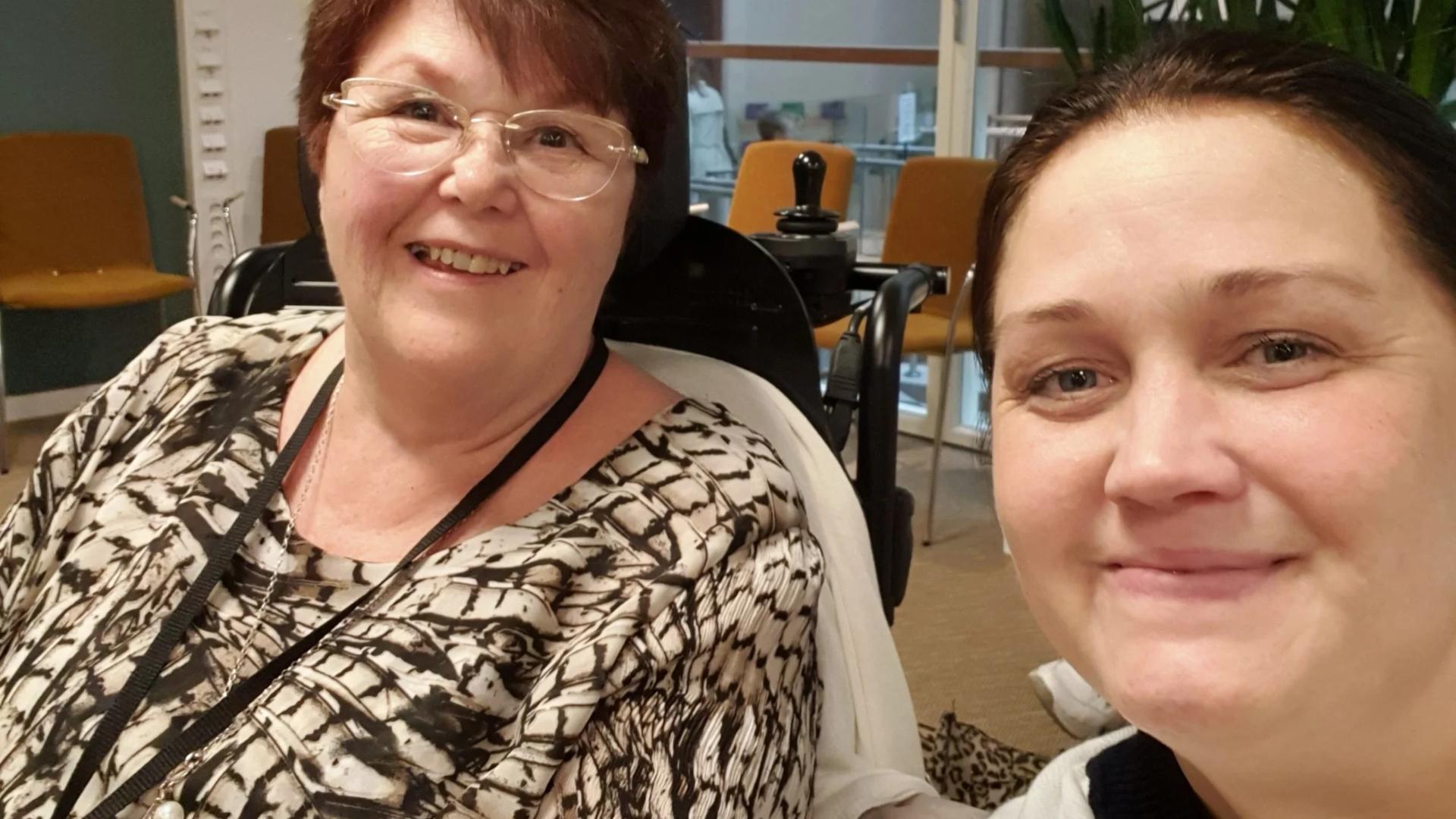 Patientrepresentanterna Marjo Ritta-Syri (t.v.) och Annika Andersson (t.h.)